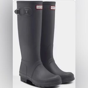 Hunter Charcoal Tall Waterproof Boots